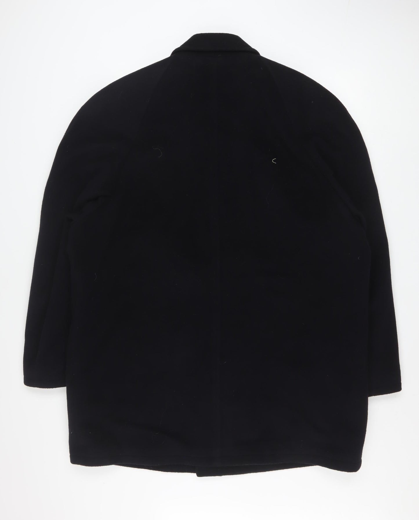 Mens UK Size 44 DiCaprio Black Overcoat