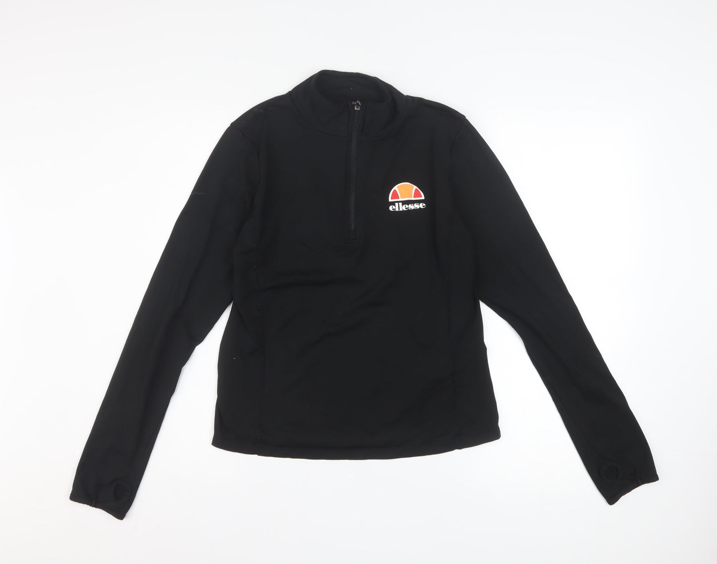 Womens UK Size 12 ellesse Black Pullover Sweatshirt