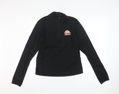 Womens UK Size 12 ellesse Black Pullover Sweatshirt