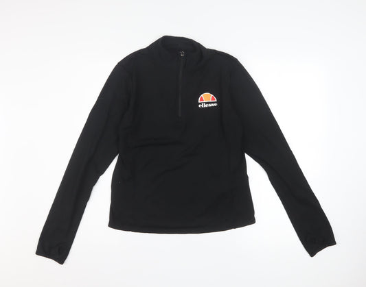Womens UK Size 12 ellesse Black Pullover Sweatshirt