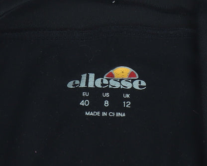 Womens UK Size 12 ellesse Black Pullover Sweatshirt