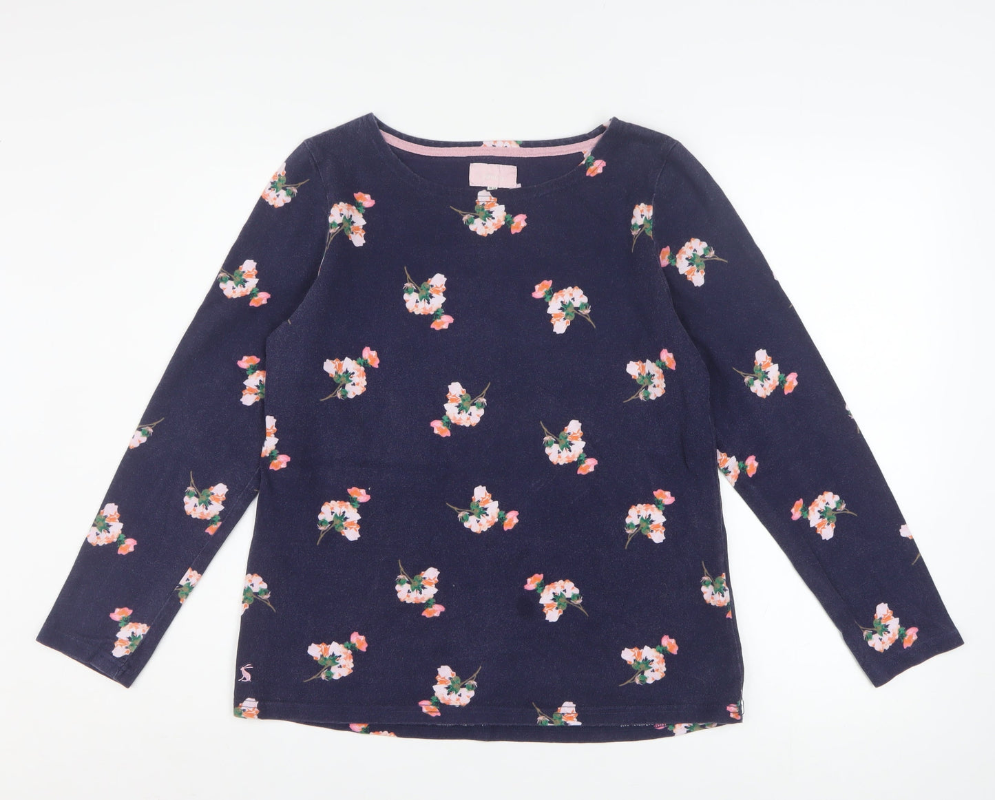 Womens UK Size 12 Joules Blue Basic T-Shirt