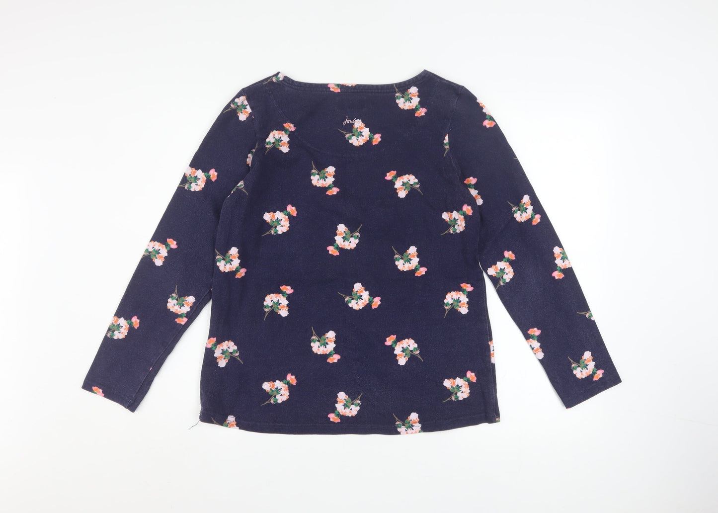 Womens UK Size 12 Joules Blue Basic T-Shirt