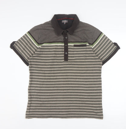 Mens UK Size L Jeff Banks 100% Cotton Polo Shirt