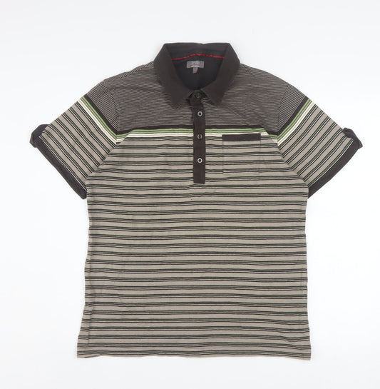 Mens UK Size L Jeff Banks 100% Cotton Polo Shirt