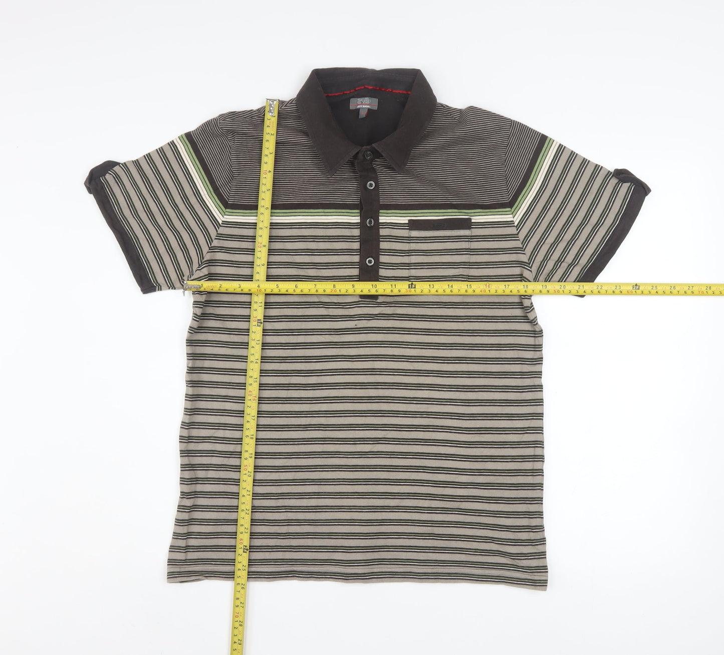 Mens UK Size L Jeff Banks 100% Cotton Polo Shirt