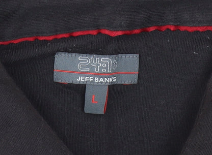Mens UK Size L Jeff Banks 100% Cotton Polo Shirt