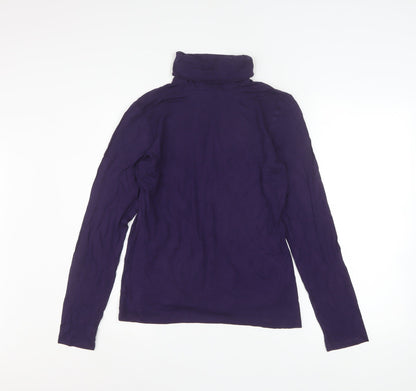 Womens UK Size L H&M Purple Basic T-Shirt