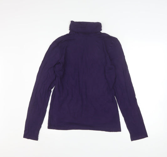 Womens UK Size L H&M Purple Basic T-Shirt