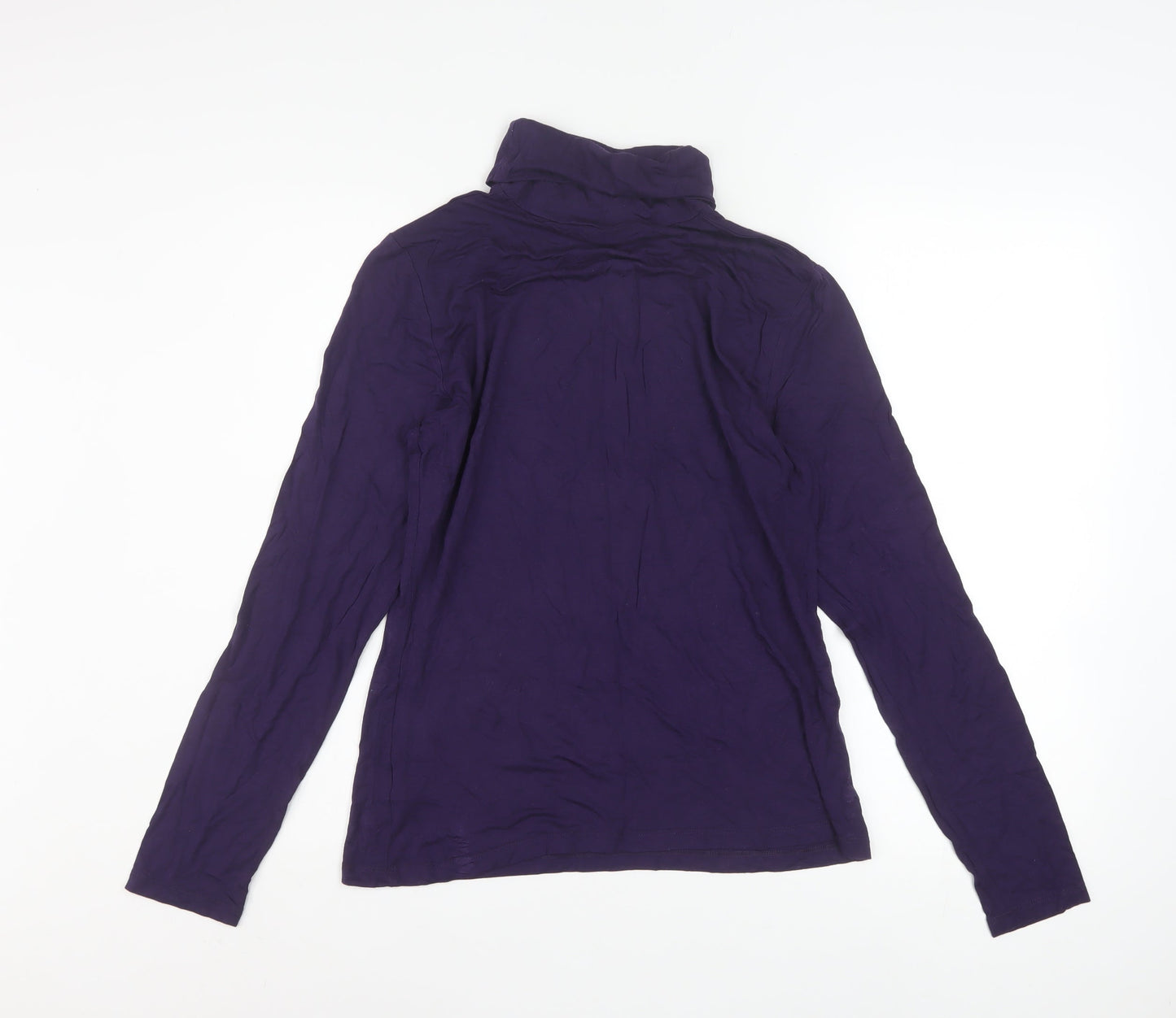 Womens UK Size L H&M Purple Basic T-Shirt