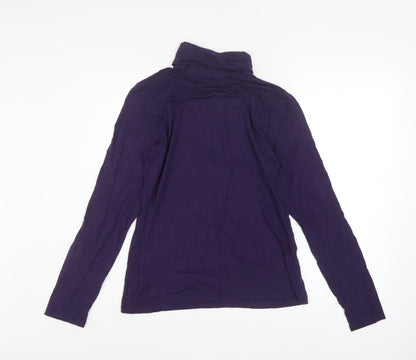 Womens UK Size L H&M Purple Basic T-Shirt