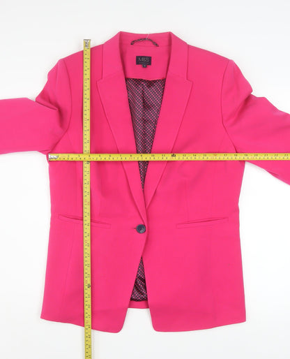 Marks and Spencer Women's Pink Size 16 Blazer Jacket