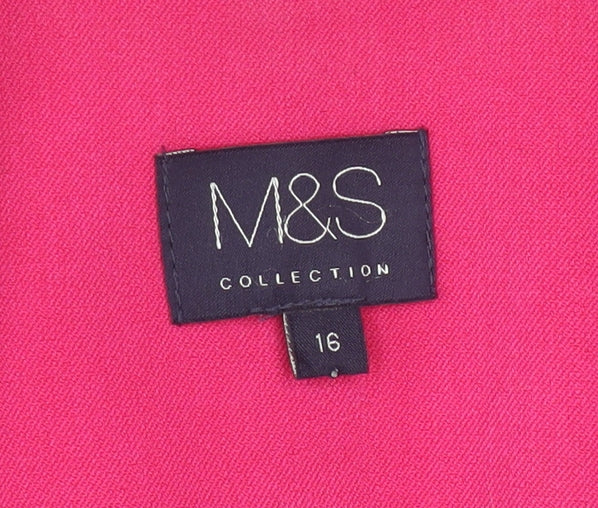 Marks and Spencer Women's Pink Size 16 Blazer Jacket