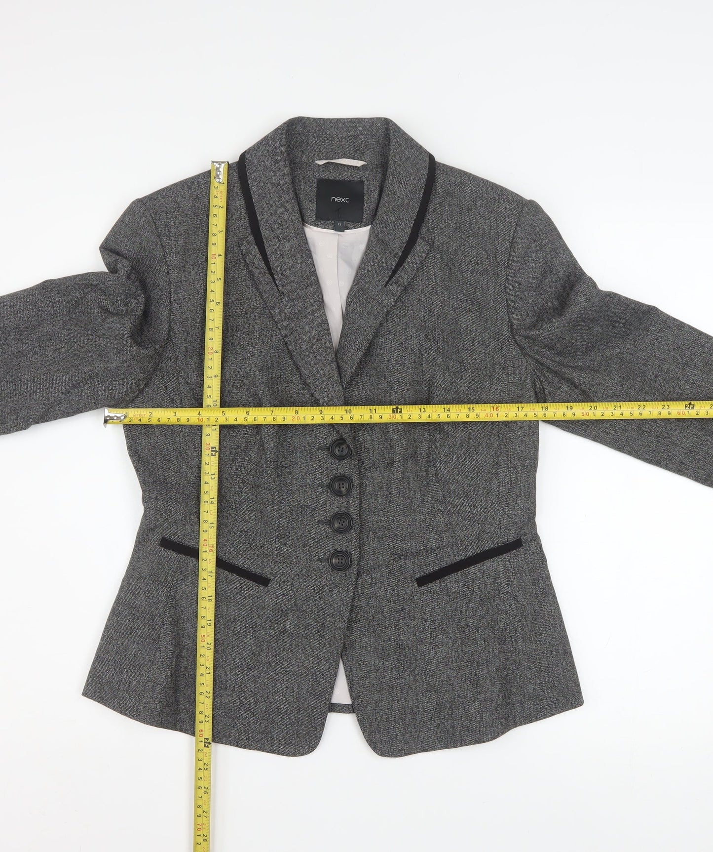 Womens UK Size 12 NEXT Regular Grey Blazer