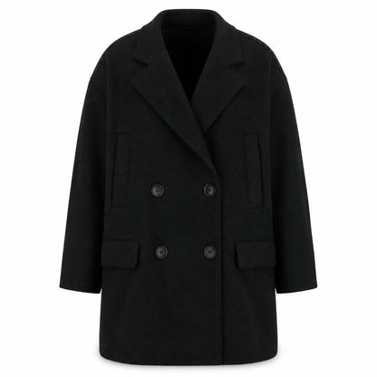 Womens UK Size XS Zara Black Pea Coat