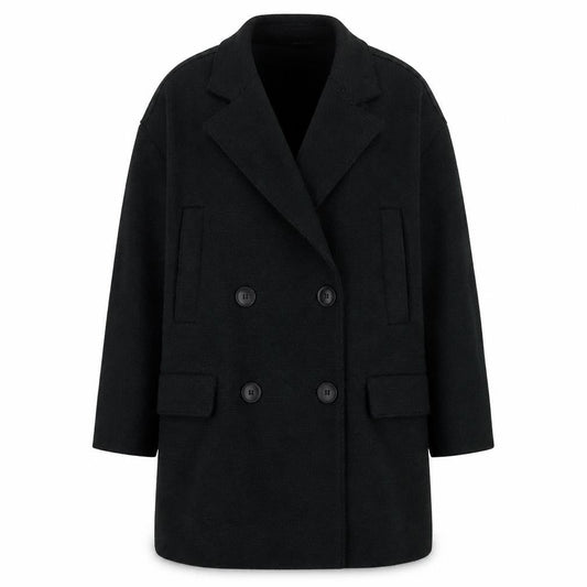 Womens UK Size XS Zara Black Pea Coat