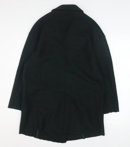 Womens UK Size XS Zara Black Pea Coat