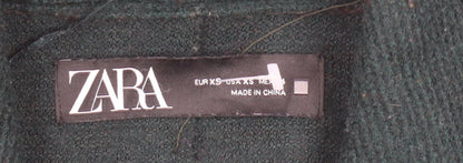 Womens UK Size XS Zara Black Pea Coat