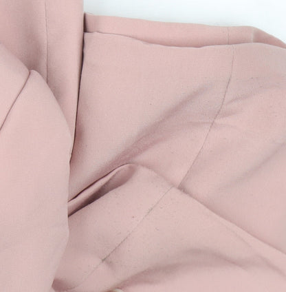 Atmosphere Women Pink Blazer Size 16 Open Front Lined 3/4 Sleeve