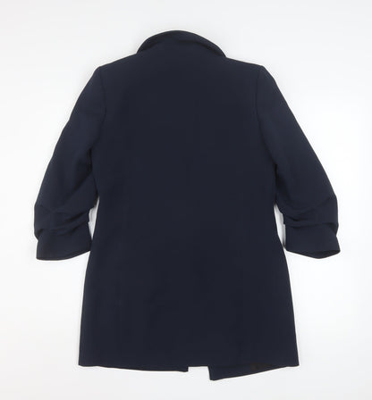 River Island Women's Blue Blazer Size 8 Double Breasted Workwear Jacket