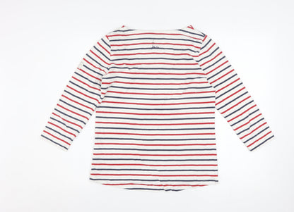 Womens UK Size 10 Joules Multicoloured Basic T-Shirt