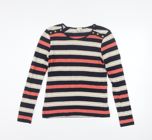 Womens UK Size S Viyella Multicoloured Basic T-Shirt