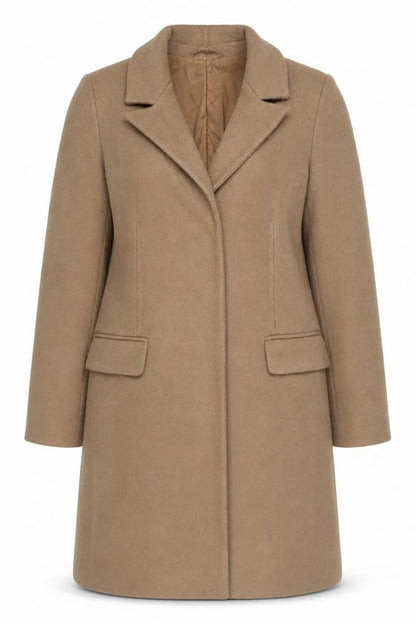 Womens UK Size 12 Marks and Spencer Beige Overcoat
