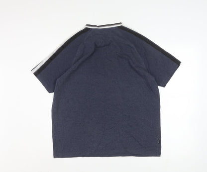Trespass Mens Blue Quick Dry Crew Neck Short Sleeve T-Shirt Size M