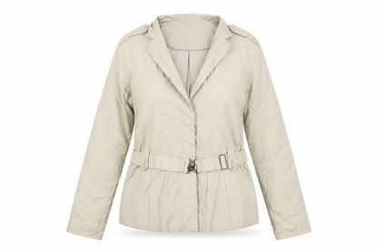 Jigsaw Women Beige Belted Short Trench Coat Jacket Size 10