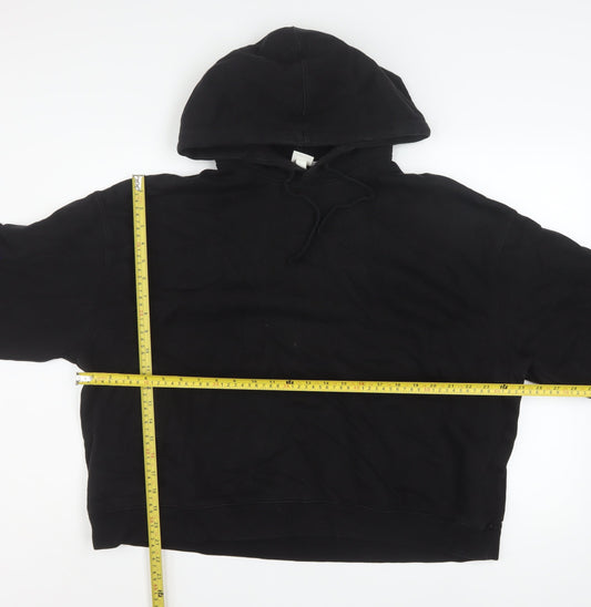 Womens UK Size L H&M Black Pullover Hoodie