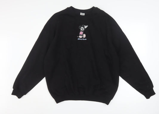 Womens UK Size S George Black Pullover Sweatshirt