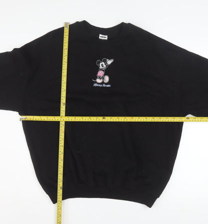 Womens UK Size S George Black Pullover Sweatshirt