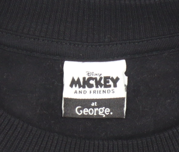 Womens UK Size S George Black Pullover Sweatshirt