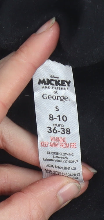 Womens UK Size S George Black Pullover Sweatshirt