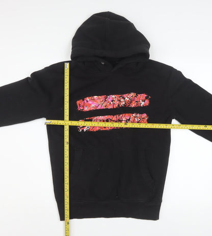 Womens UK Size S Ed Sheeran Black Pullover Hoodie