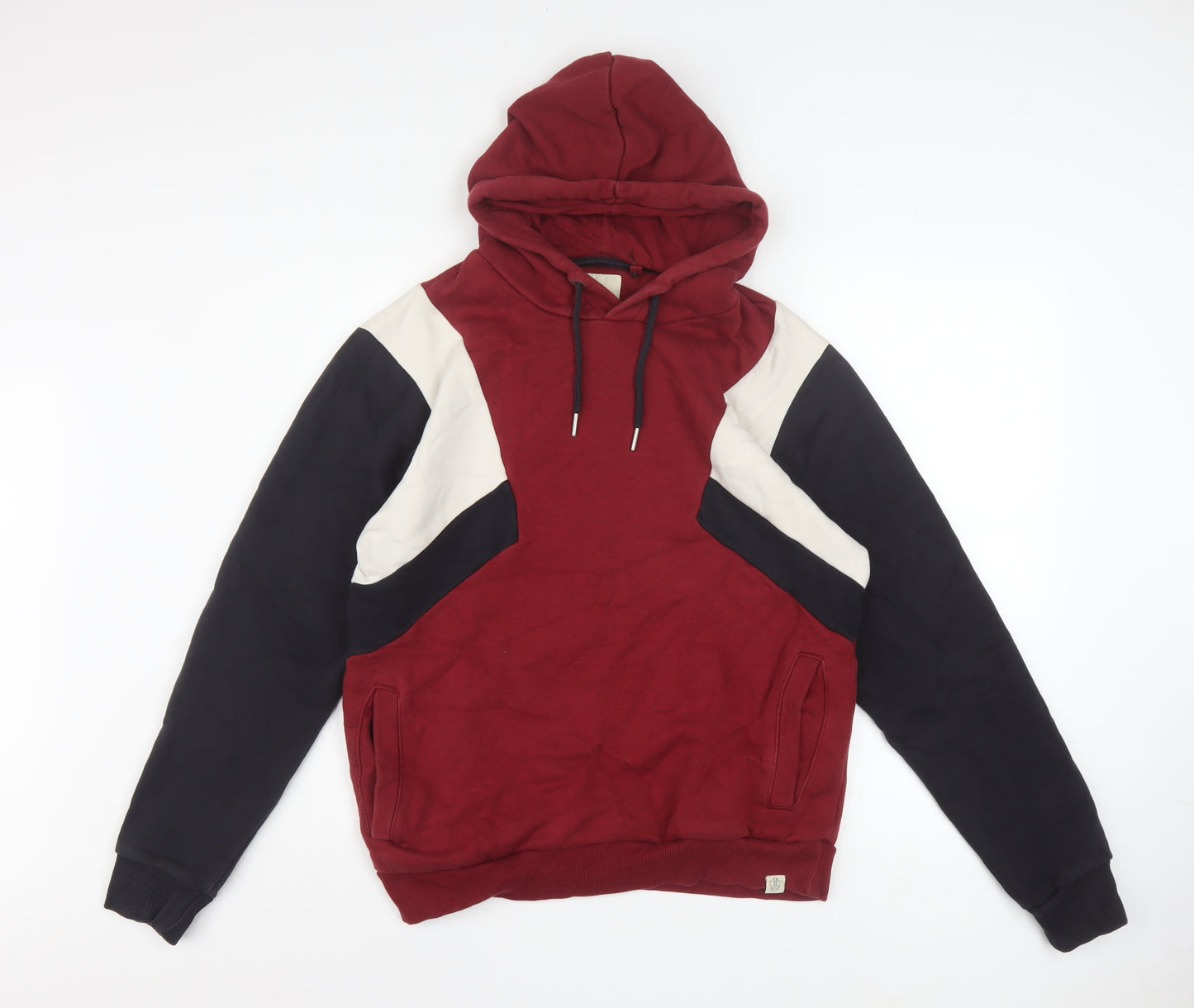 Mens UK Size S NEXT Red Pullover Hoodie