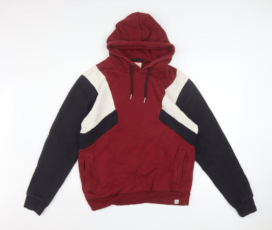 Mens UK Size S NEXT Red Pullover Hoodie
