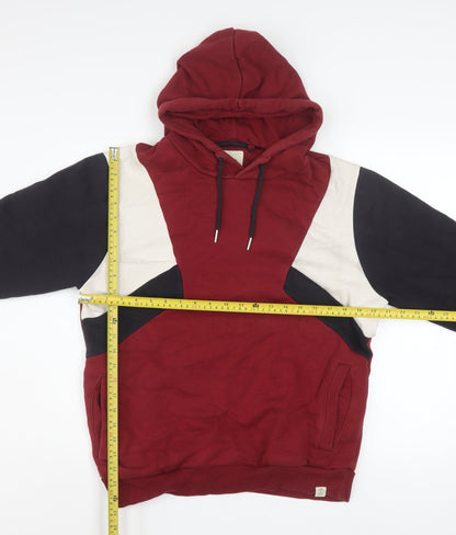 Mens UK Size S NEXT Red Pullover Hoodie