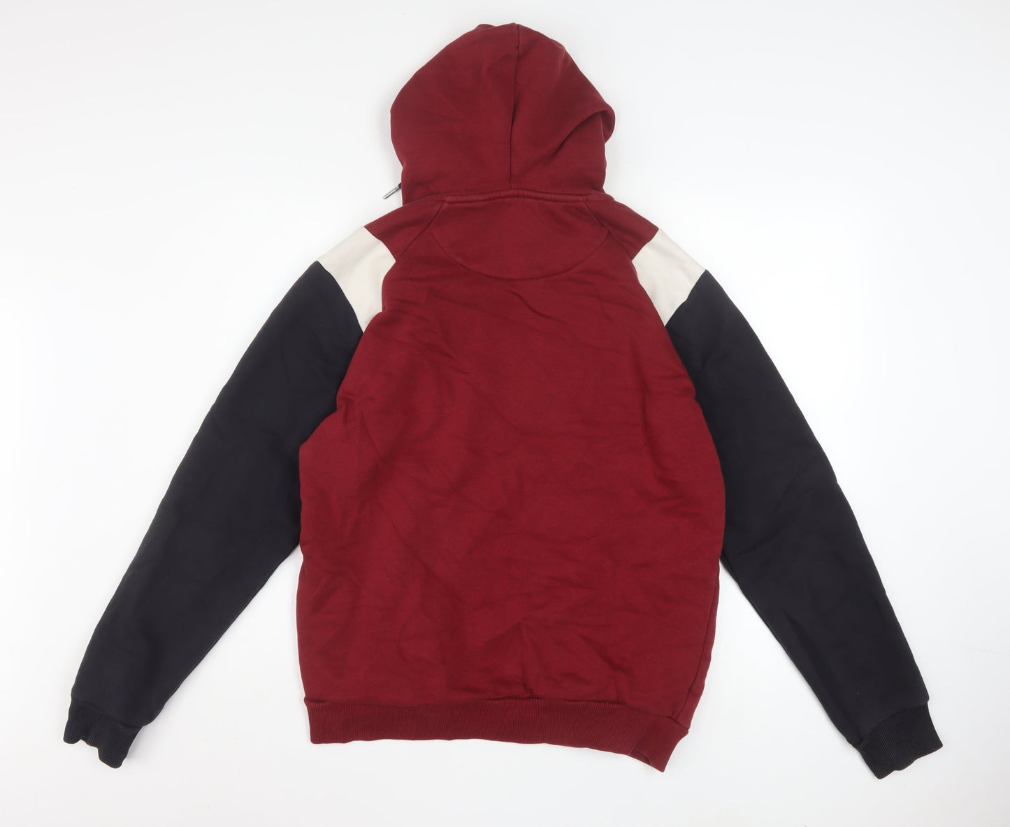 Mens UK Size S NEXT Red Pullover Hoodie