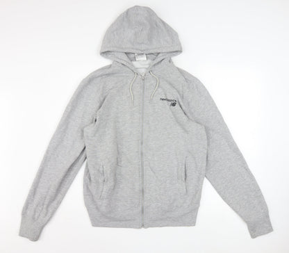 Mens UK Size M New Balance Grey Full Zip Hoodie