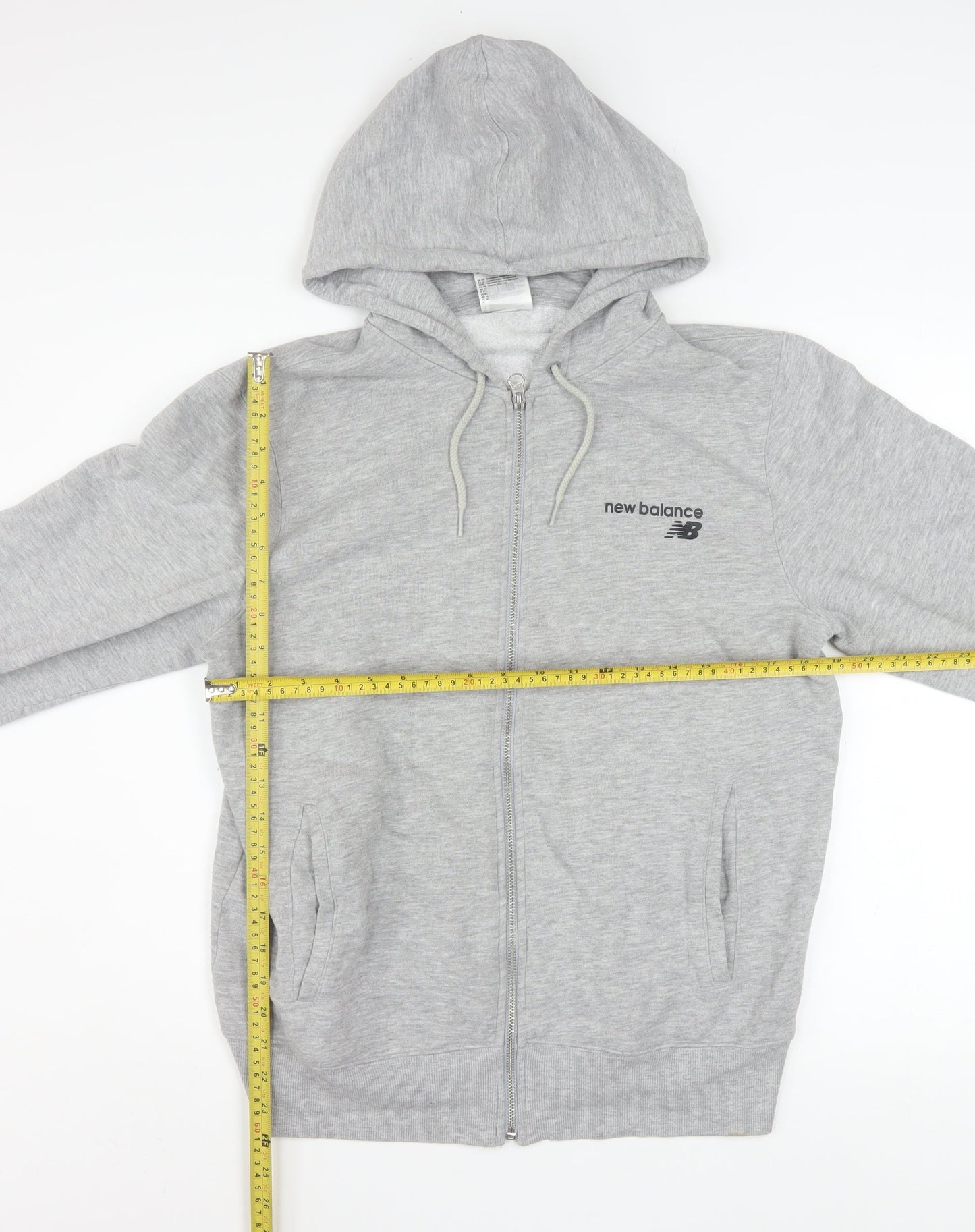Mens UK Size M New Balance Grey Full Zip Hoodie