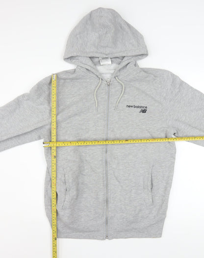 Mens UK Size M New Balance Grey Full Zip Hoodie