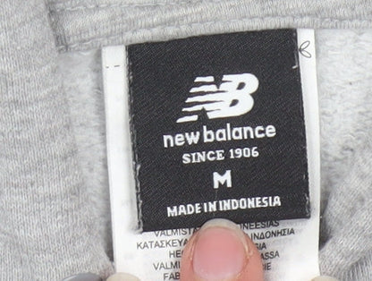 Mens UK Size M New Balance Grey Full Zip Hoodie