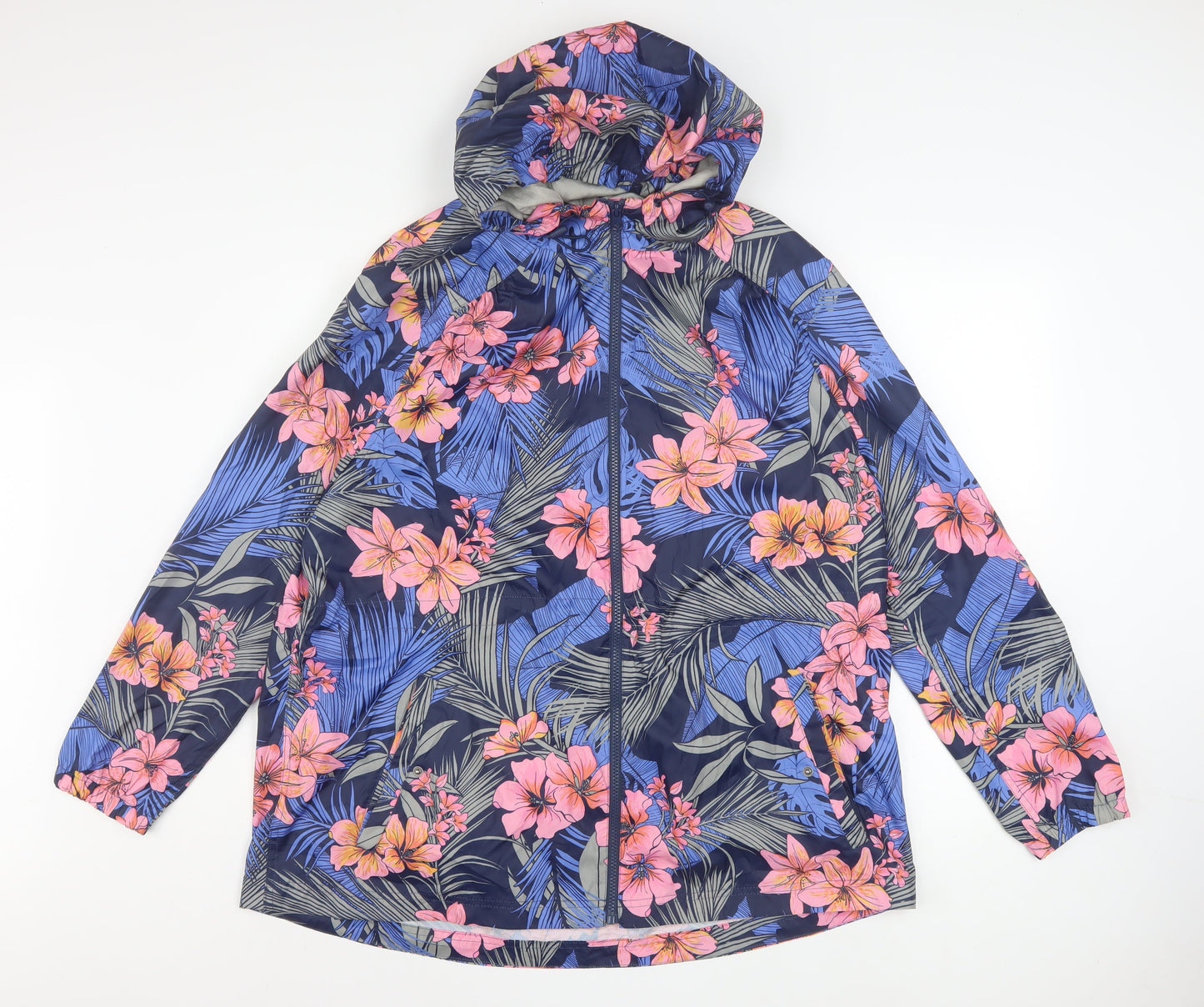 Womens UK Size 18 Debenhams Multicoloured Rain Coat