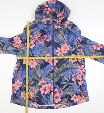 Womens UK Size 18 Debenhams Multicoloured Rain Coat