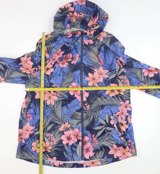 Womens UK Size 18 Debenhams Multicoloured Rain Coat