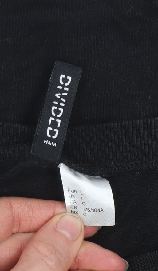 Womens UK Size 14 H&M Black Pullover Sweatshirt