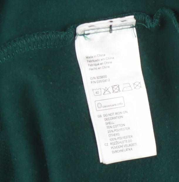 Womens UK Size S H&M Green Pullover Hoodie