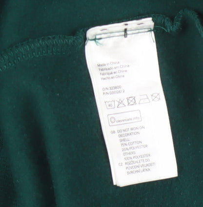 Womens UK Size S H&M Green Pullover Hoodie