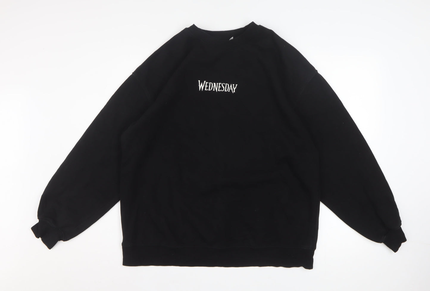 Womens UK Size 12 H&M Black Pullover Sweatshirt
